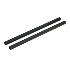 2 x 15mm Aluminum Rod – 200mm Black