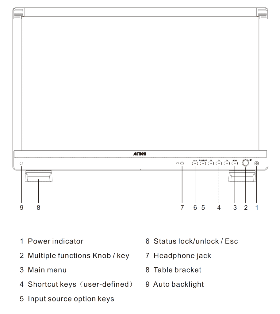 Monitor AT 2150HD croquis